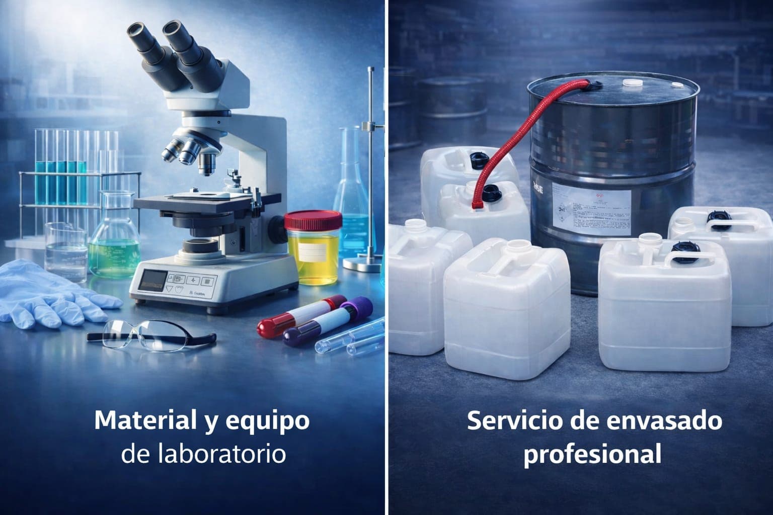 Material y equipo de laboratorio / Servicio de envasado profesional